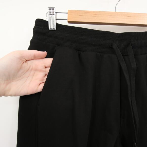 The Gym People Sweatpants Black Joggers Pockets Drawstring Fleece Lined M - Picture 7 of 11